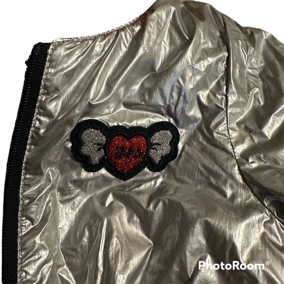 NWT IKKS BABY Metallic Silver Water Repellent Warm Jacket - Picture 5 of 7